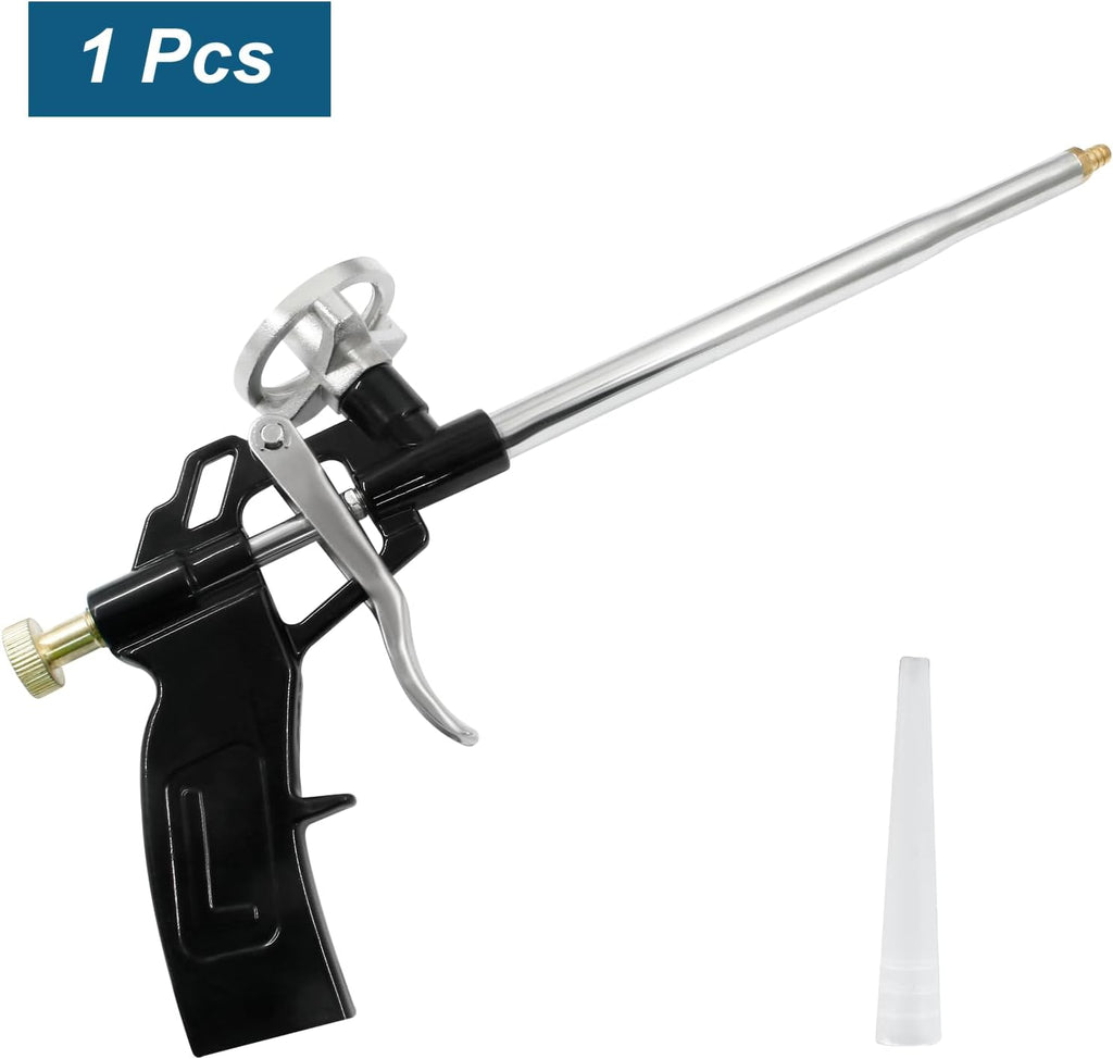 1 Pcs Spray Foam Gun Heavy Duty Expanding Foam Gun Stainless Steel Sealant Application Gun for Filling Sealing Windows Gap