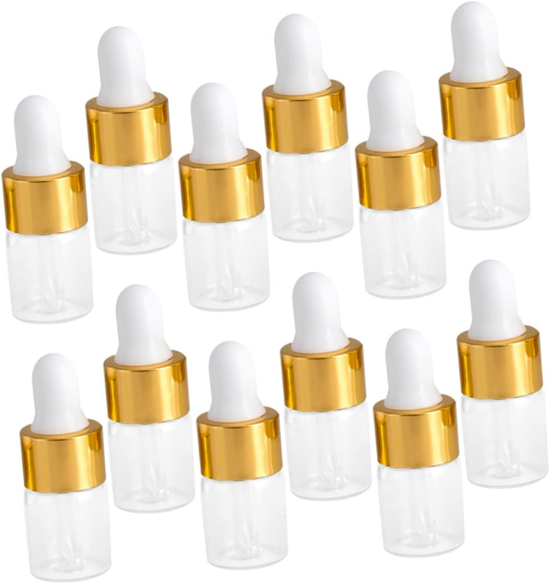30pcs Glass Dropper Bottle Mini Perfume Bottle Mini Diffuser Liquid Car Fragrance Diffuser Perfume Bottles Car Perfume Clear Glass Kit Essential Oil Bottle Travel Sample