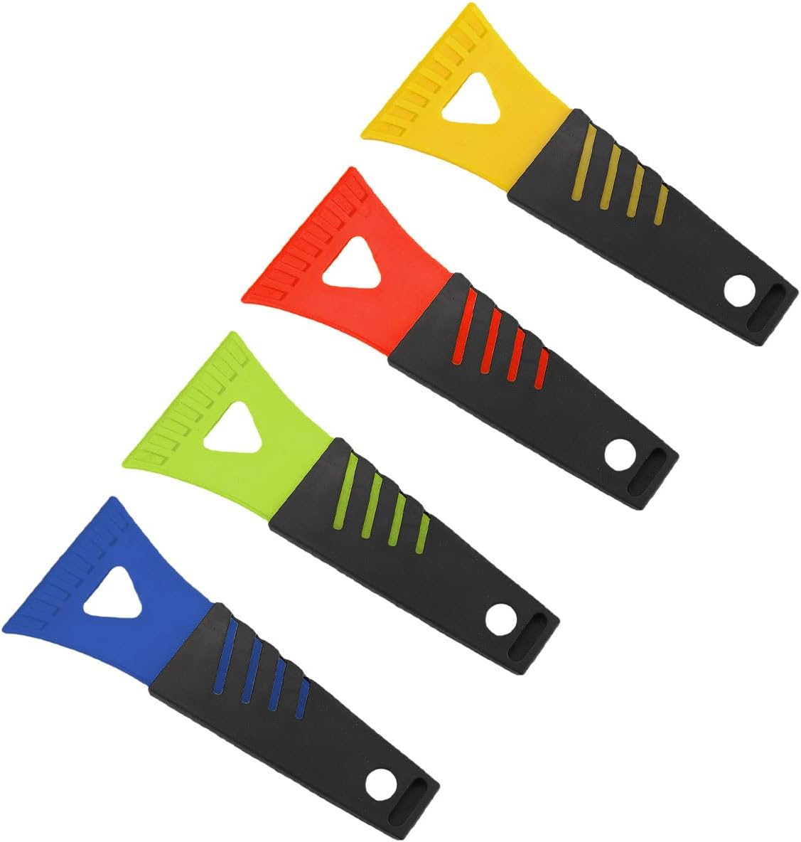 4PCS Ice Scraper for Car Windshield, No Scratch Plastic Ice Shovel Tools for Winter, Window Ice Snow Frost Removal Tool Accessories for Cars, Trucks, SUVs (4PCS)