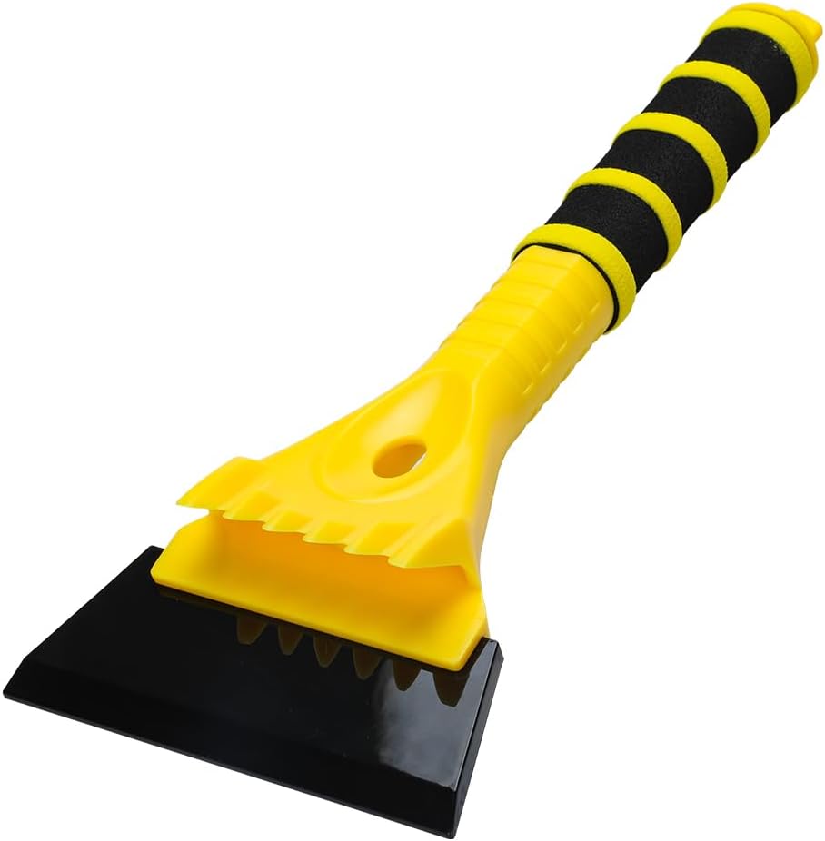 12.4" Ice Scraper for Car Windshield Snow Frost Ice Removal Tool Snow Scraper with Foam Handle for Cars Trucks Window