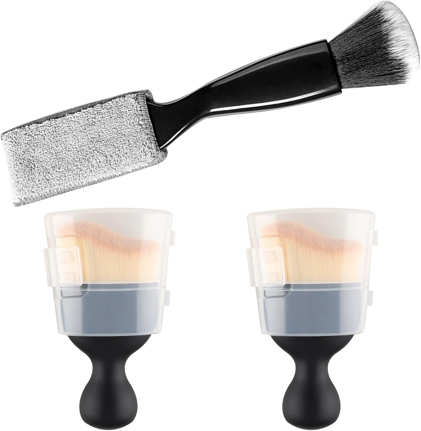 Car Interior Detail Dust Brush, 3PCS car Cleaning Brush, Soft Car Interior Detailing Kit Tools - Professional Auto Detailing Brushes for Car Interior, Air Vents, Computer, Keyboard