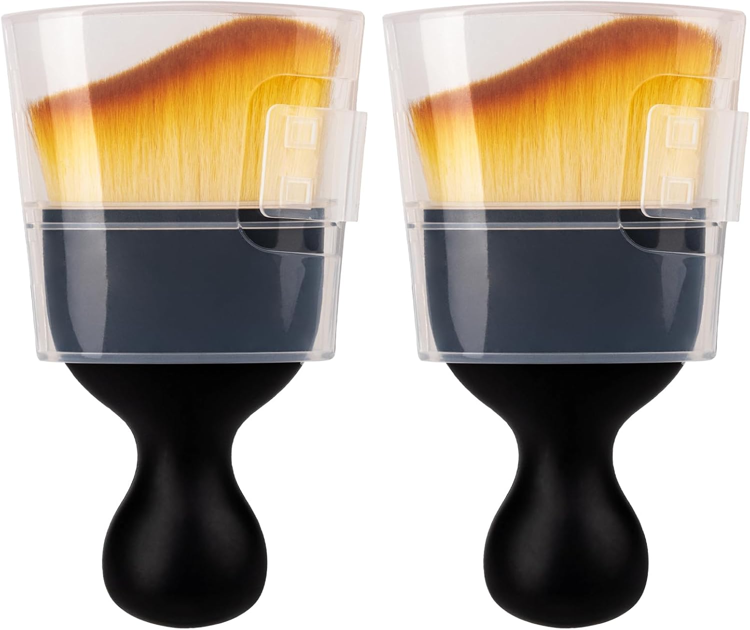 2PCS Car Interior Detailing Brush, Auto Car Detailing Brush Dusting Brush, Soft Bristles Car Interior Cleaning Tool for Dashboard Interior, Exterior, Skylight, Leather, Dust Brush, Brown