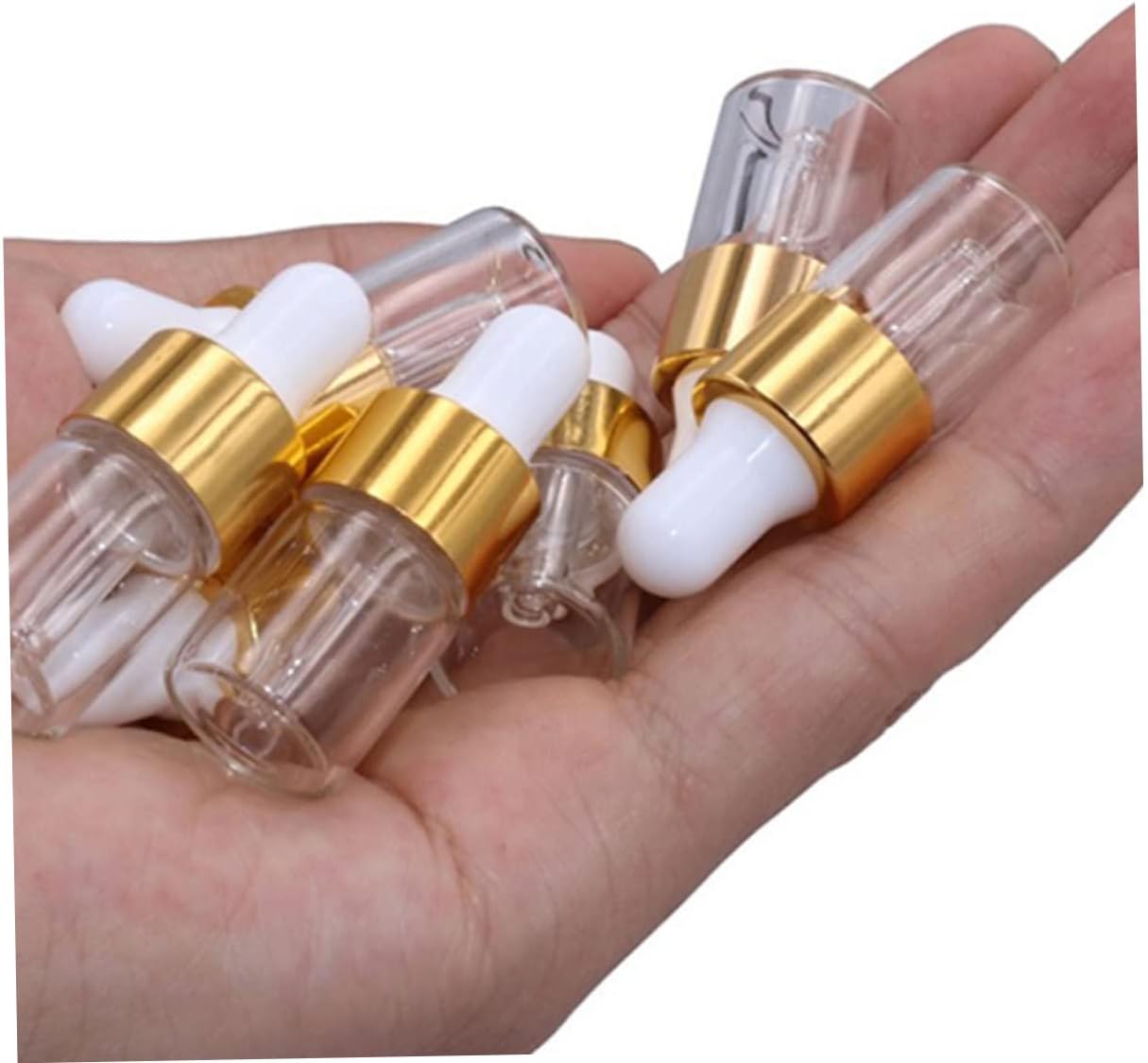 30pcs Glass Dropper Bottle Mini Perfume Bottle Mini Diffuser Liquid Car Fragrance Diffuser Perfume Bottles Car Perfume Clear Glass Kit Essential Oil Bottle Travel Sample