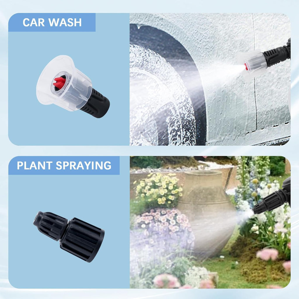 2L Foaming Pump Blaster, 68oz Car Wash Foam Cannon, Hand Pump Foam Sprayer with Two Adjustable Nozzles, Microfiber Wash Mitt, Ideal for Car Wash, Home Cleaning, Garden Watering
