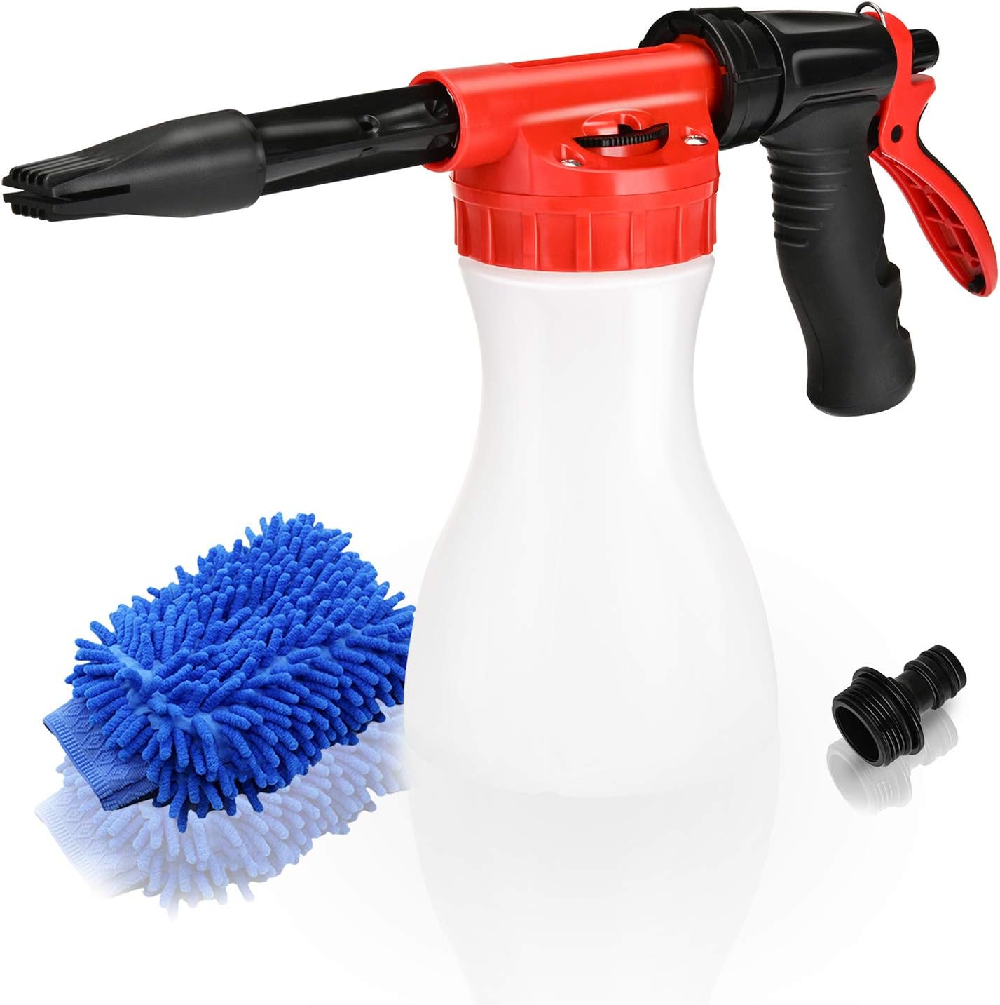 Car Foam Gun,  - Adjustable Ratio Dial Car Snow Soap Gun Fit Low Water Pressure Universal Standard Garden Hose, Blaster Car Washer Sprayer for Home Garden Use
