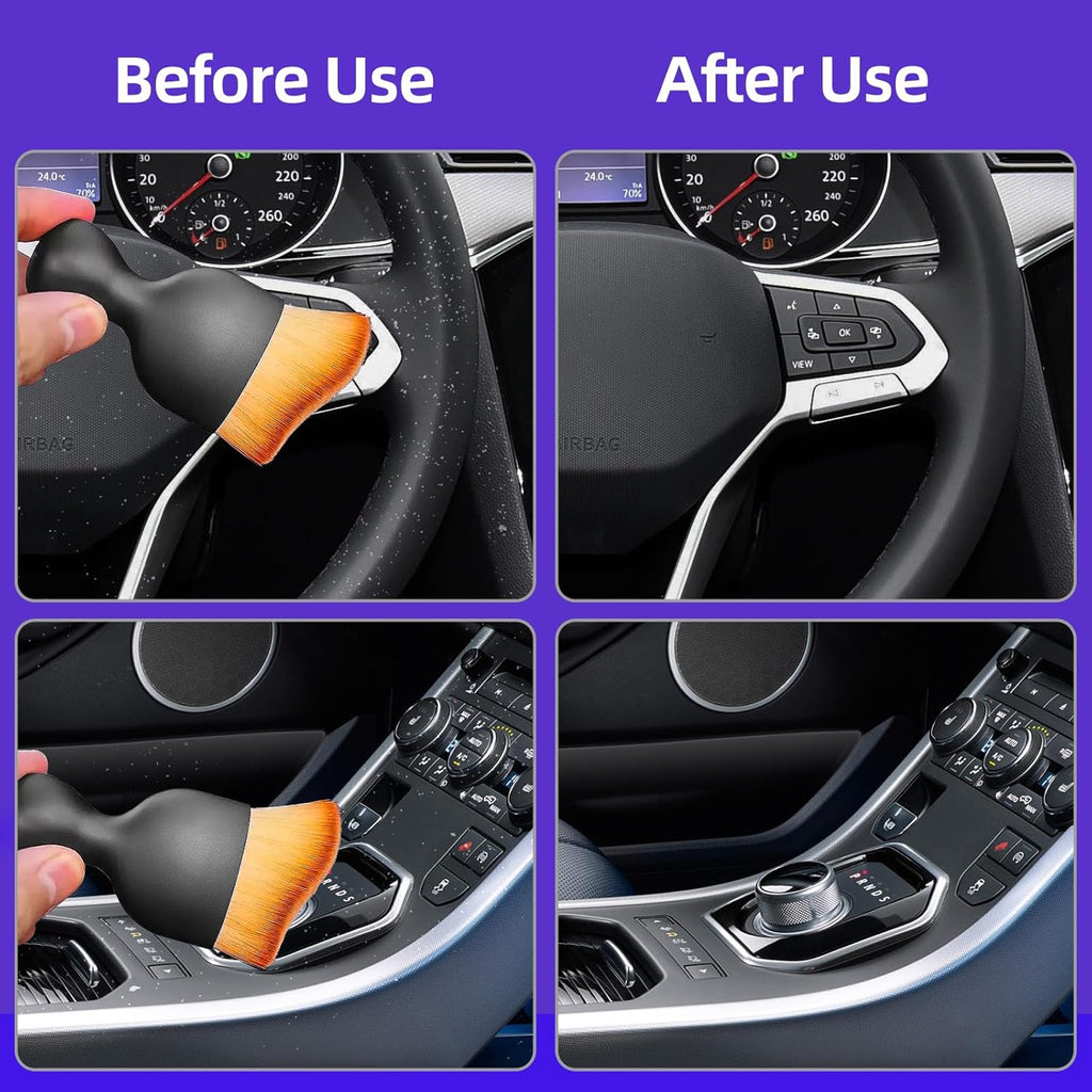 Car Interior Detailing Brush,Soft Bristle Cleaning Brush，Car Dusting Brush,Car Interior Cleaning Tool,Auto Detail Brush Car Dash Duster Brush